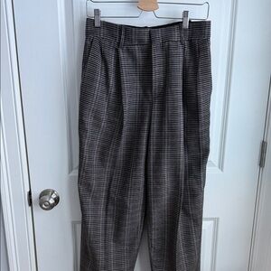Zara women’s brown and Gray Patterned Dress Pants